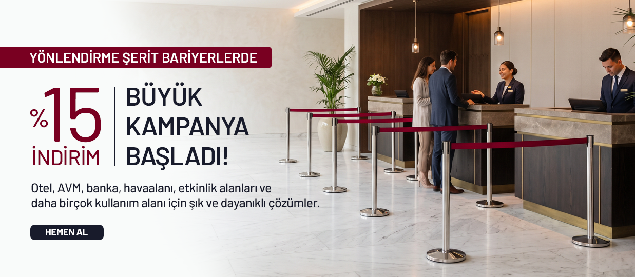 Şerit Bariyerlerde %15 İndirim