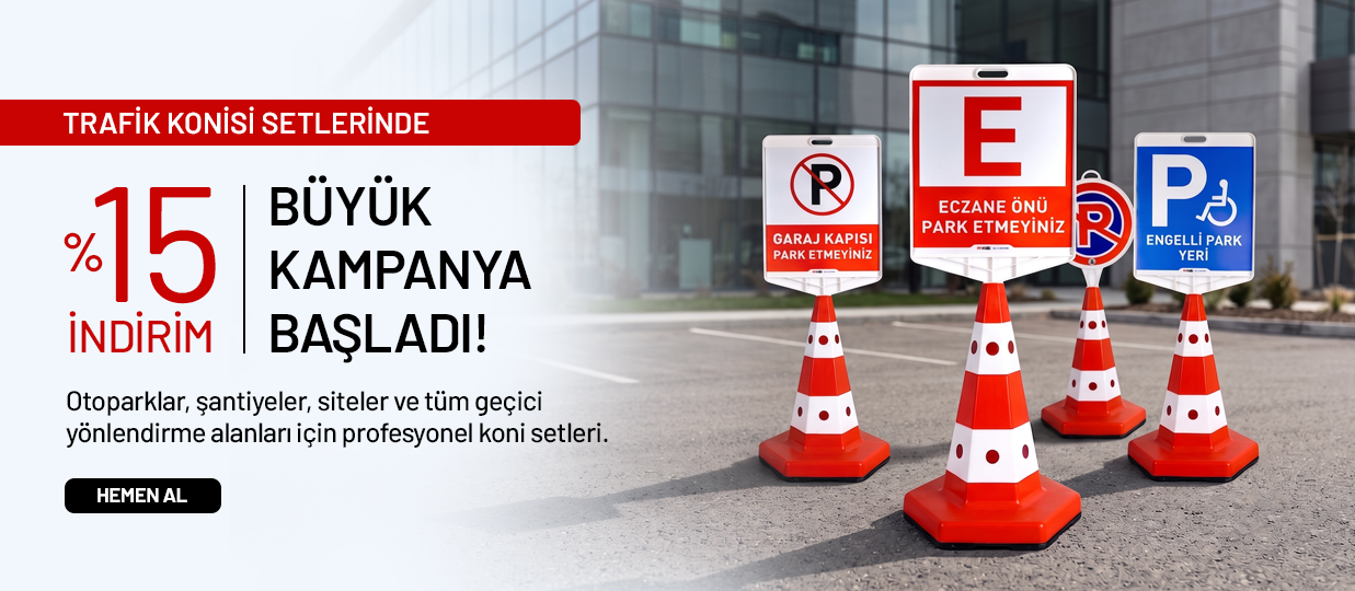 Trafik Konisi Setlerinde %15 İndirim!