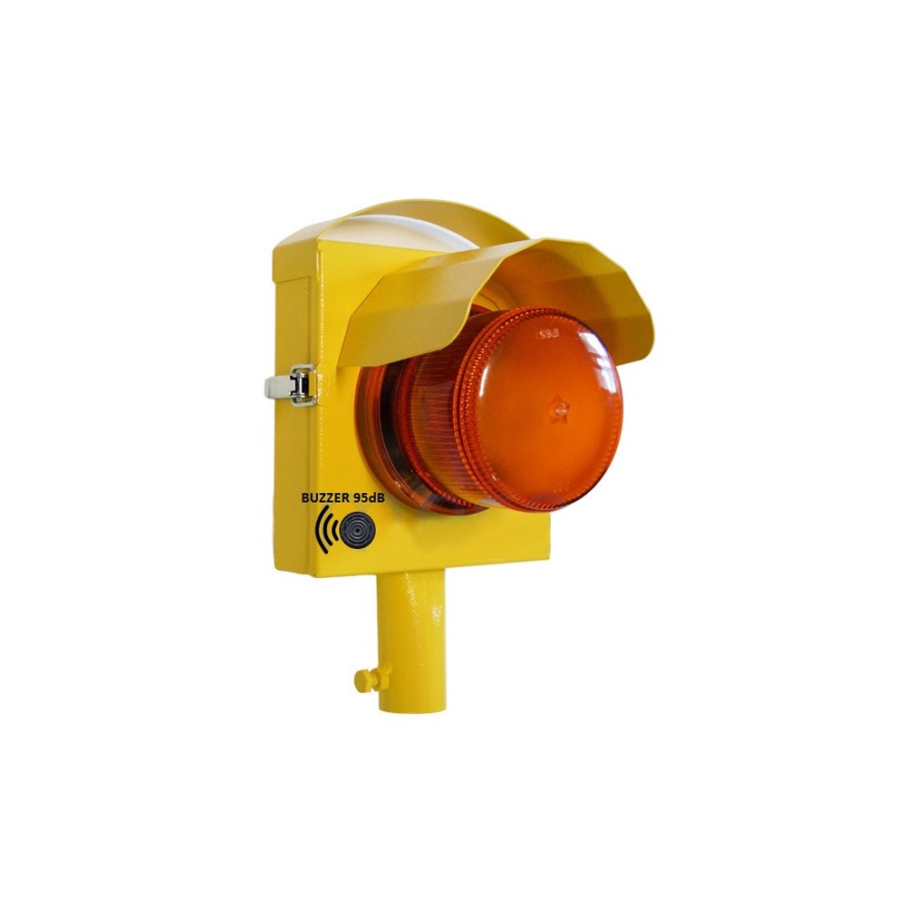 100 mm Tekli LED Ve BUZZERLI Trafik Lambası (1MTL)100 mm Sinyalizasyon (Trafik Lambası)