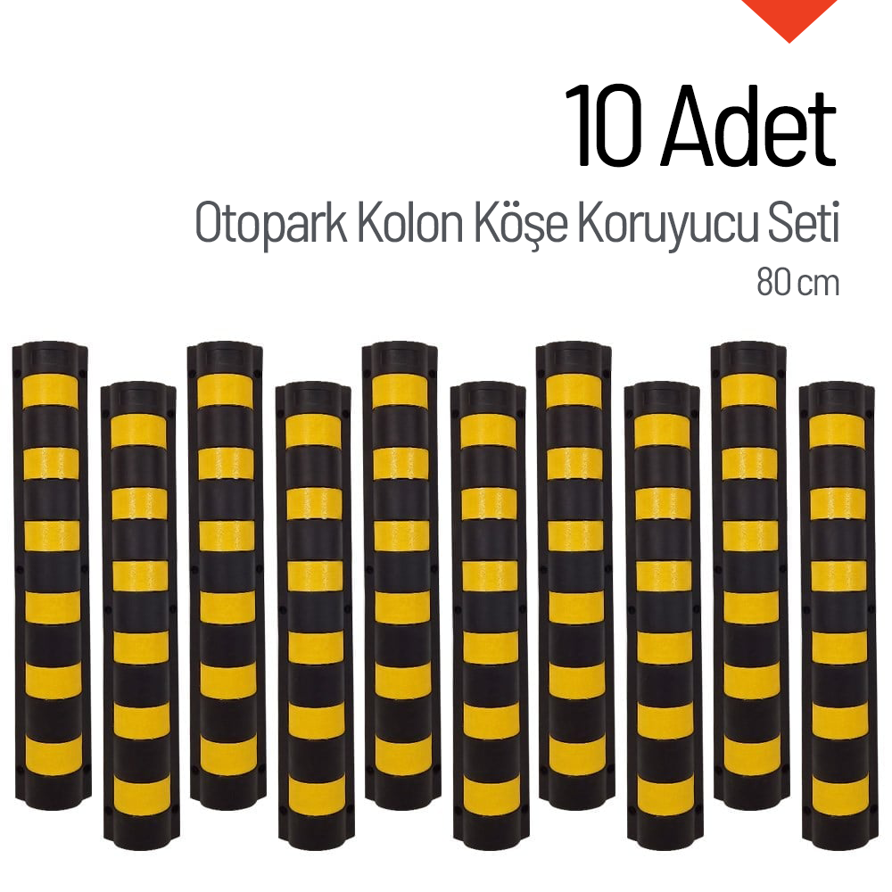 Köşe Kolon Koruyucu 80 x 9 cm 10'lu SetColumn Protectors