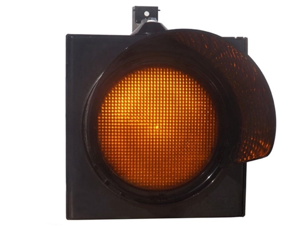 300mm Power Ledli Tekli Sinyal Verici Siyah Standart