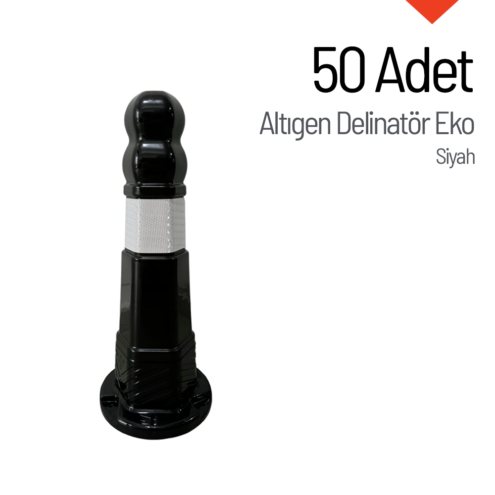 50'li Altıgen Delinatör Seti Eko, Esnek DubaDelinatörler