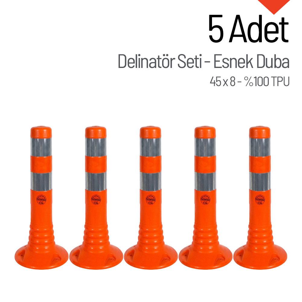 5`li Delinatör Set 45 x 8 cm %100 TPU, Esnek DubaKampanyalı Delinatör Seti