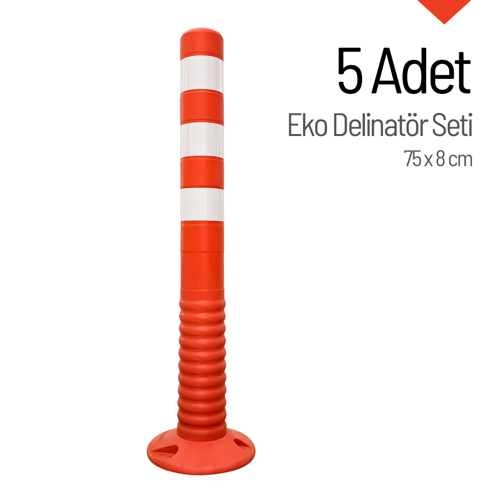 5`li Delinatör Set 75 x 8 cm EKO, Esnek DubaKampanyalı Delinatör Seti