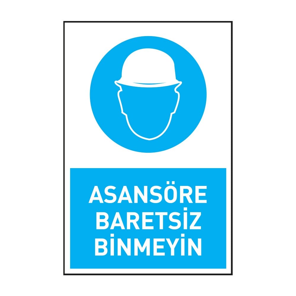 Asansöre Baretsiz BinmeyinKafa Koruma - Baret
