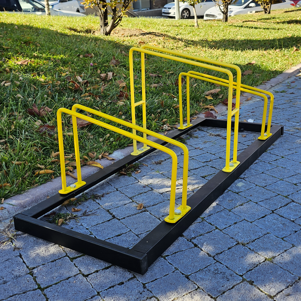 Bisiklet Parkı, Park Demiri Üçlü Eko 112 x 40 cmBisiklet Park Yeri