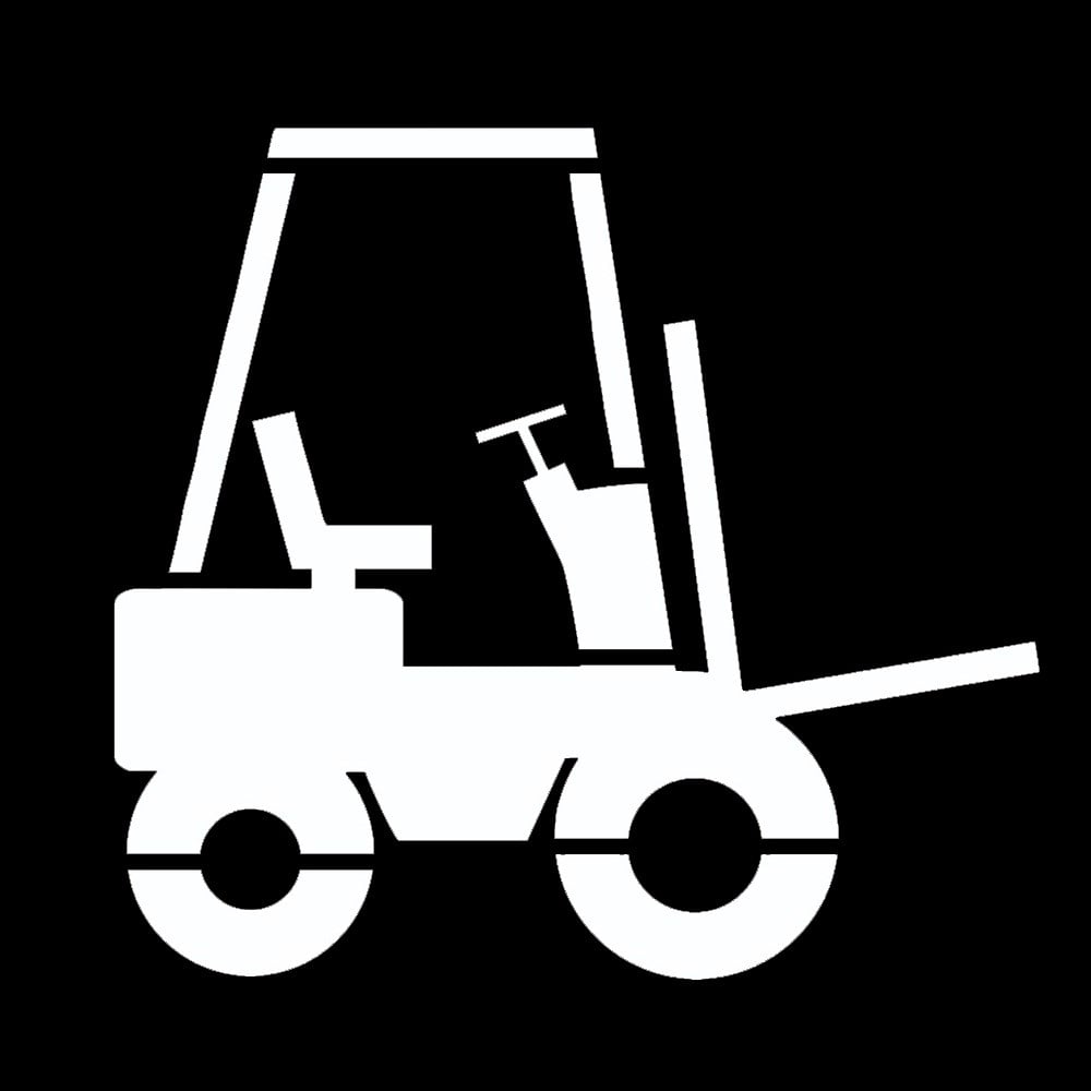 Aluminium “Forklift” Stencil 100 x100 cm