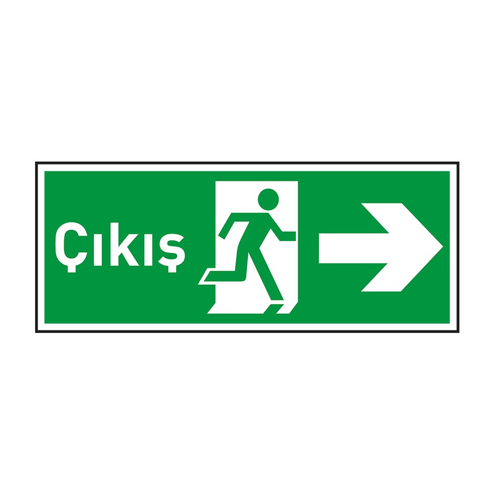Çıkış Sağ Ok FotolümenliAcil Çıkış Levhaları