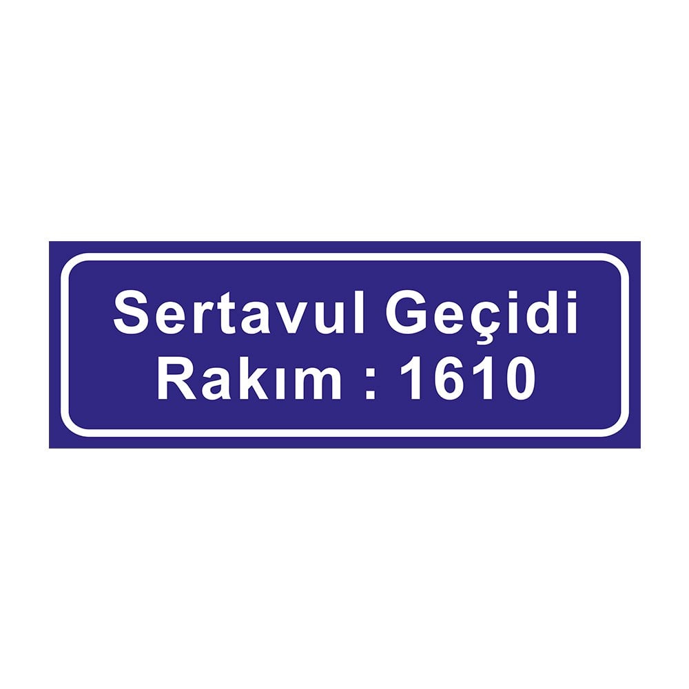 Coğrafi Bilgi Levhası (Dağ Geçidi) B-11aBilgi İşaretleri