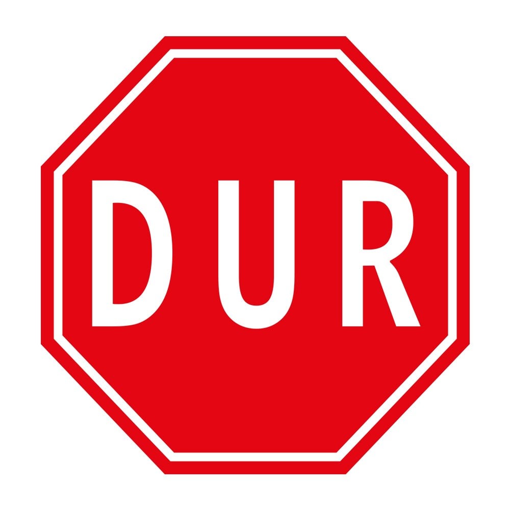 Dur Levhası TT-2Trafik Tanzim İşaretleri
