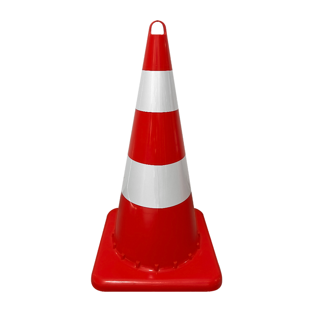 Eko Trafik Konisi 75 cm Reflektifli Trafik DubasıTrafik Konisi PPC 50-60-75 cm