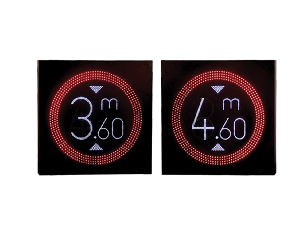 Elektrikli Ledli Gabari-Yükseklik Levhası 100x100cm