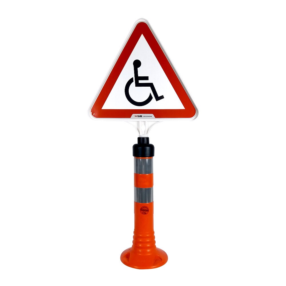 Engelli Park Yeri Uyarı Levhalı Delinatör Seti TuruncuDelinatör Seti