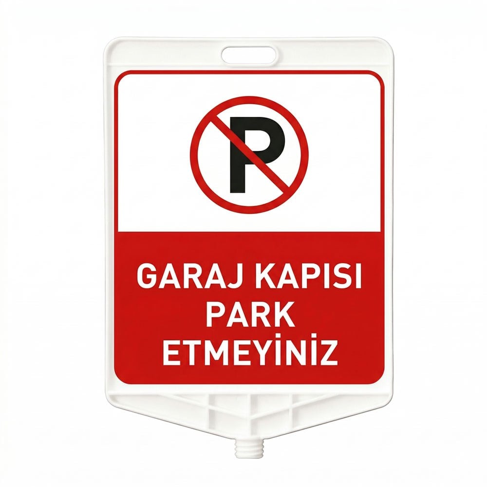 Garaj Kapısı Park Edilmez Dikdörtgen Levha Çift Taraf BaskıDikdörtgen Levhalar