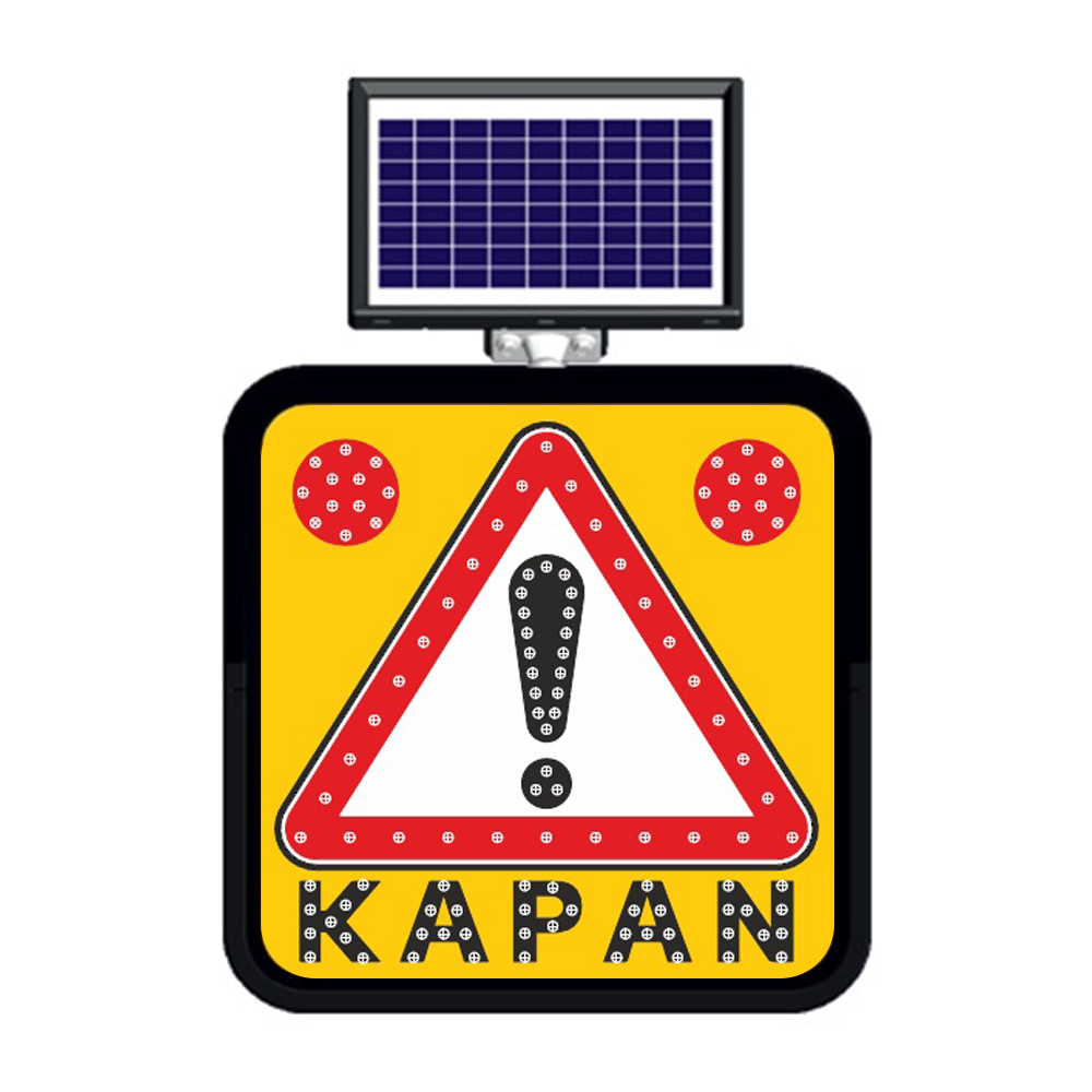 Güneş Enerjili Kapan Levhası 60 x 60 cmGüneş Enerjili Ledli Levhalar