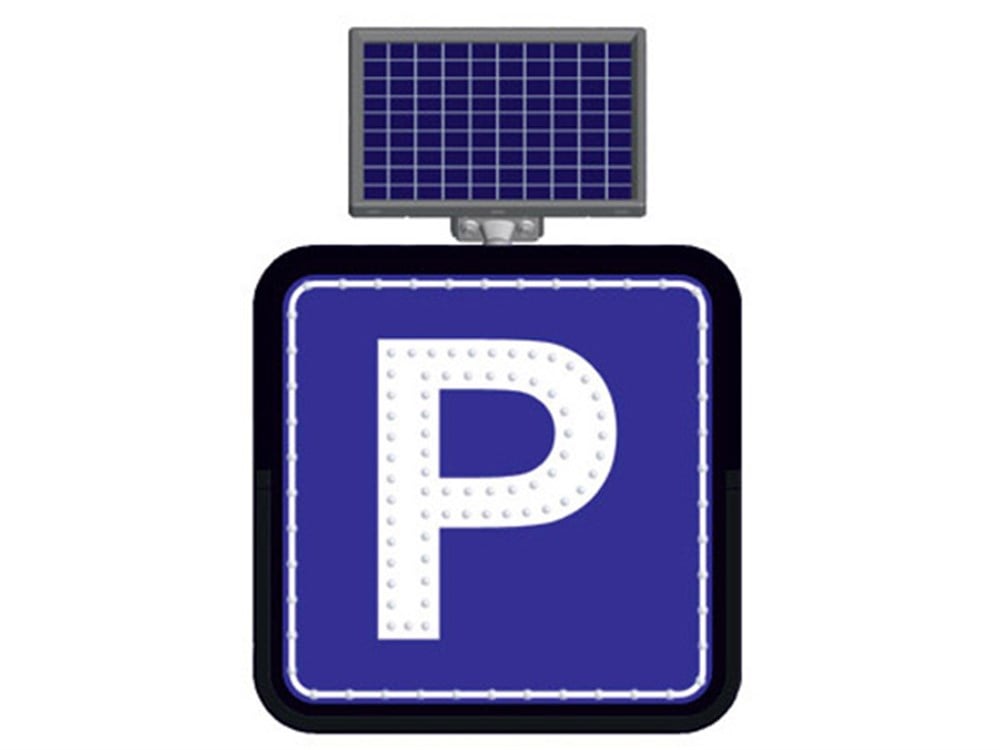 Güneş Enerjili Park Yeri Levhası 60x60cm