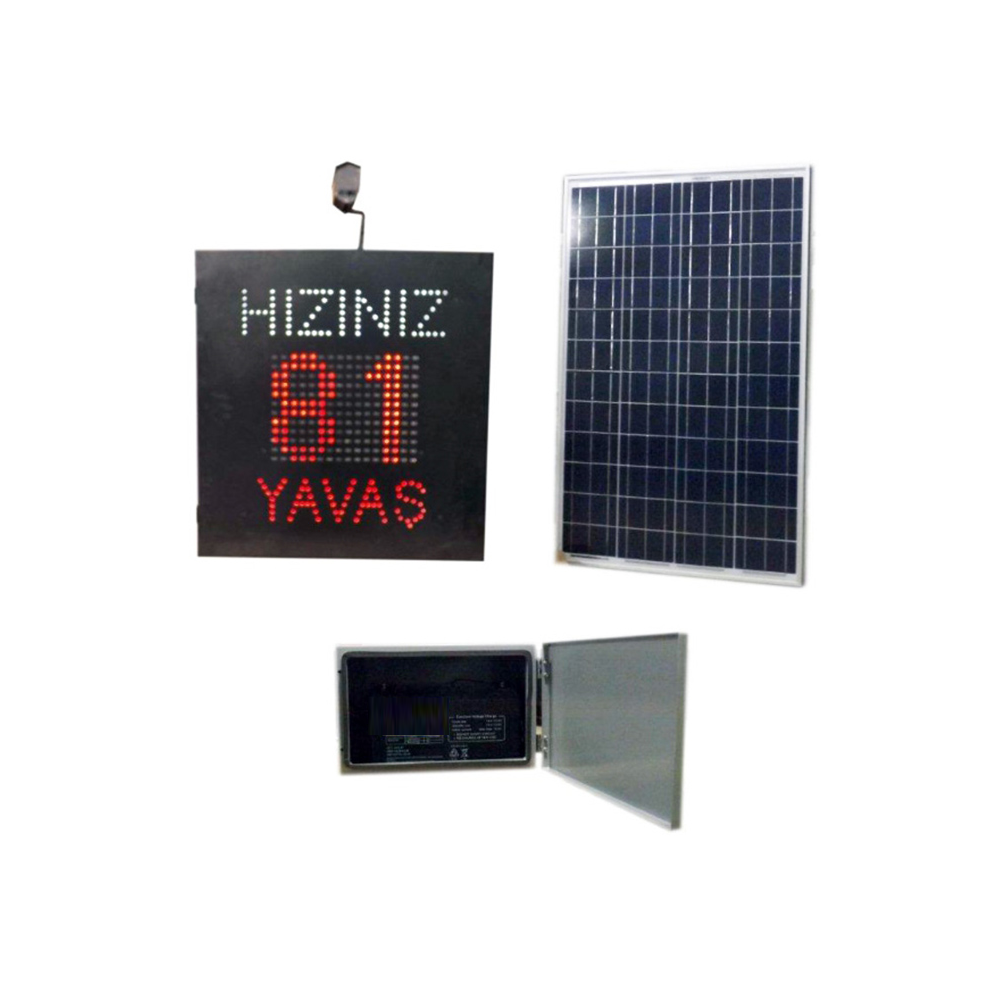 Solar Speed Warning System with Radar