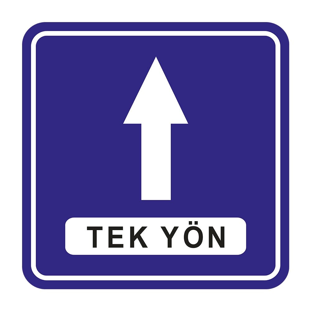 İleri Tek Yönlü Yol Levhası B-16bBilgi İşaretleri