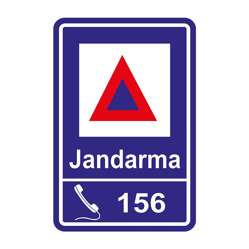 Jandarma Levhası B-40Bilgi İşaretleri