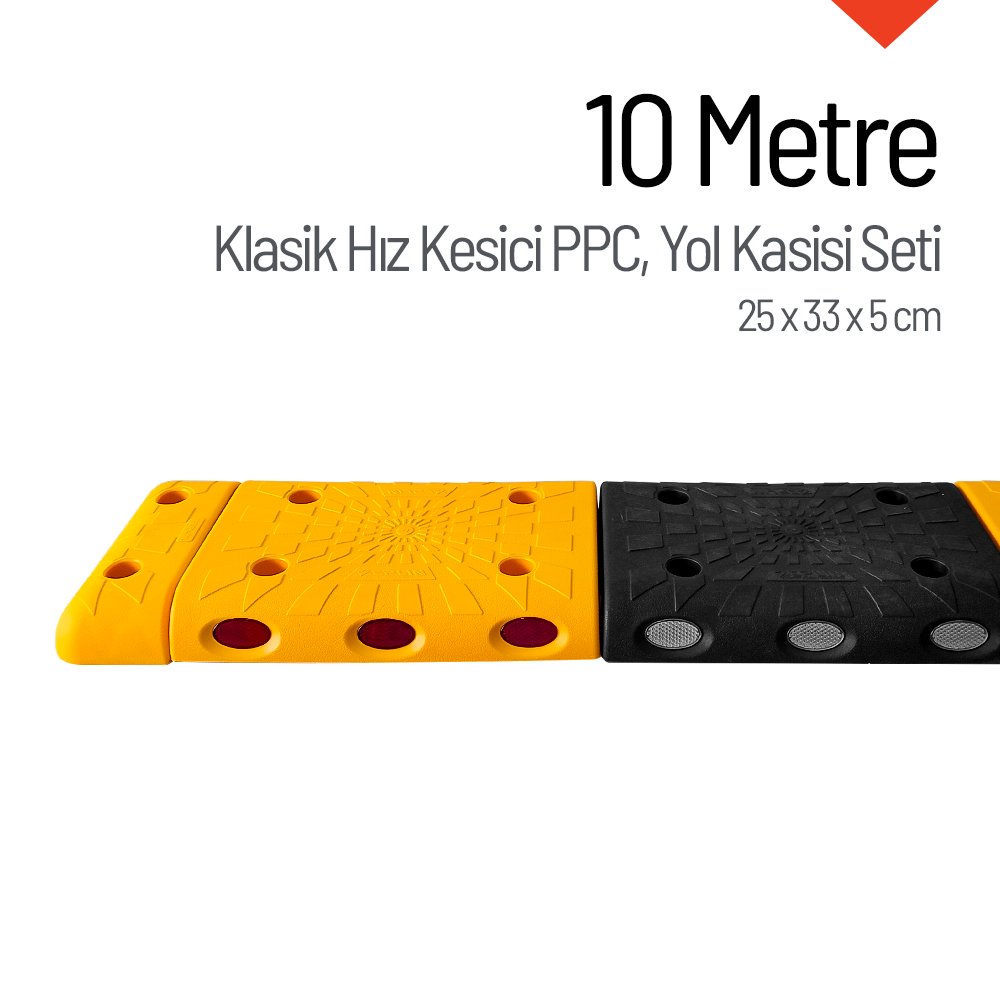 Klasik Hız Kesici PPC Set Kapaklı, Yol Kasisi 25 x 33 x 5 cm - 10 MetrePlastik Yol Kasisi Setleri