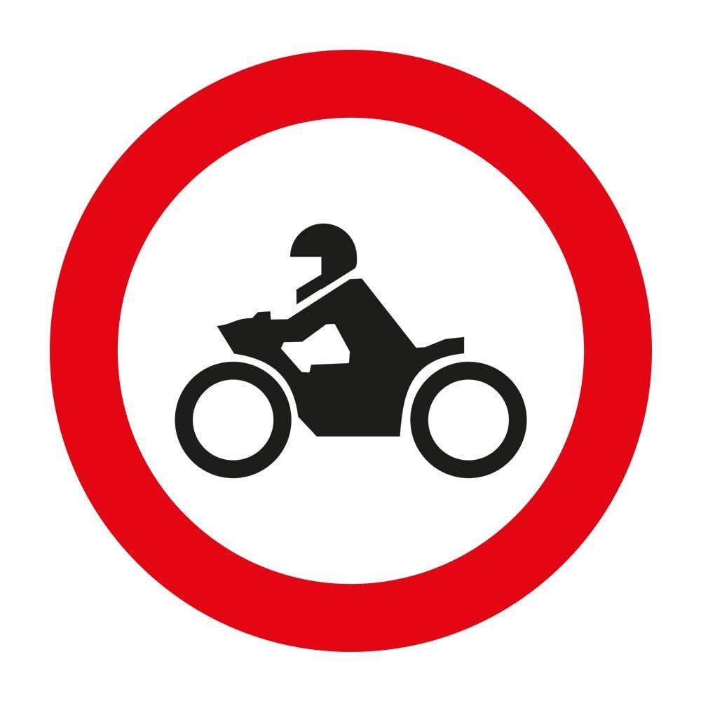 ''No Motorcycle'' Sign TT-7