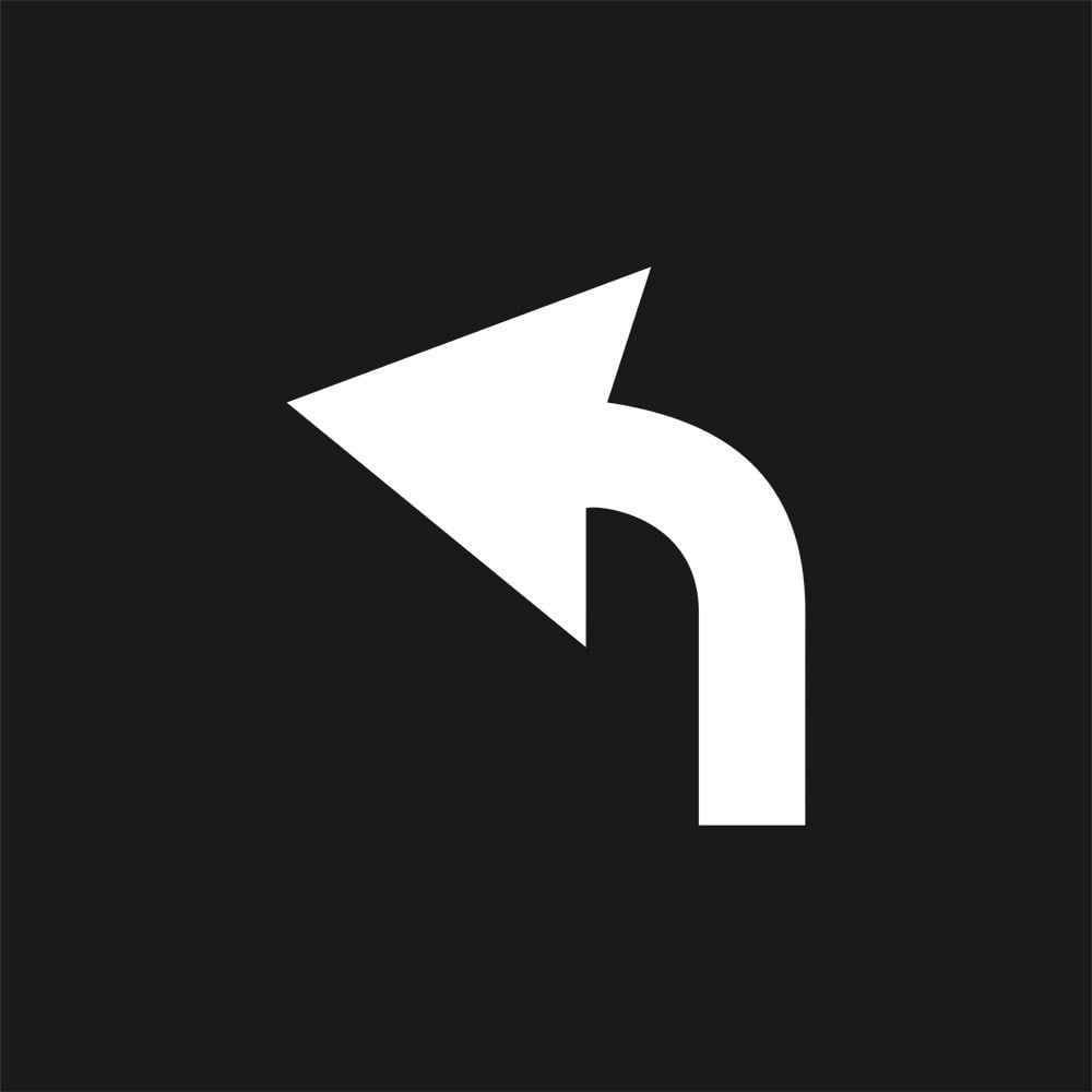 Otopark Boyama Şablonu Sol Ok Kompozit 100x100cmBoyama Şablonları