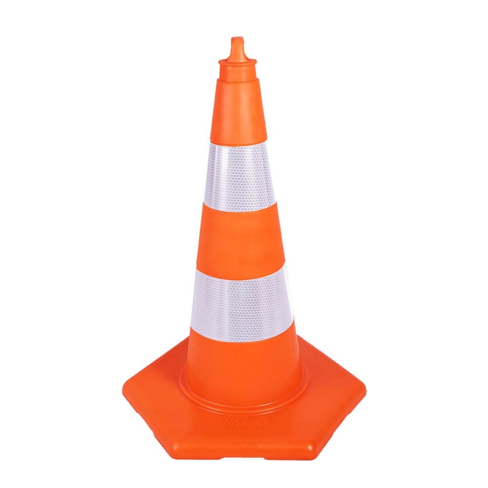 PVC Traffic Cone 75 cm  with Hexagonal Base