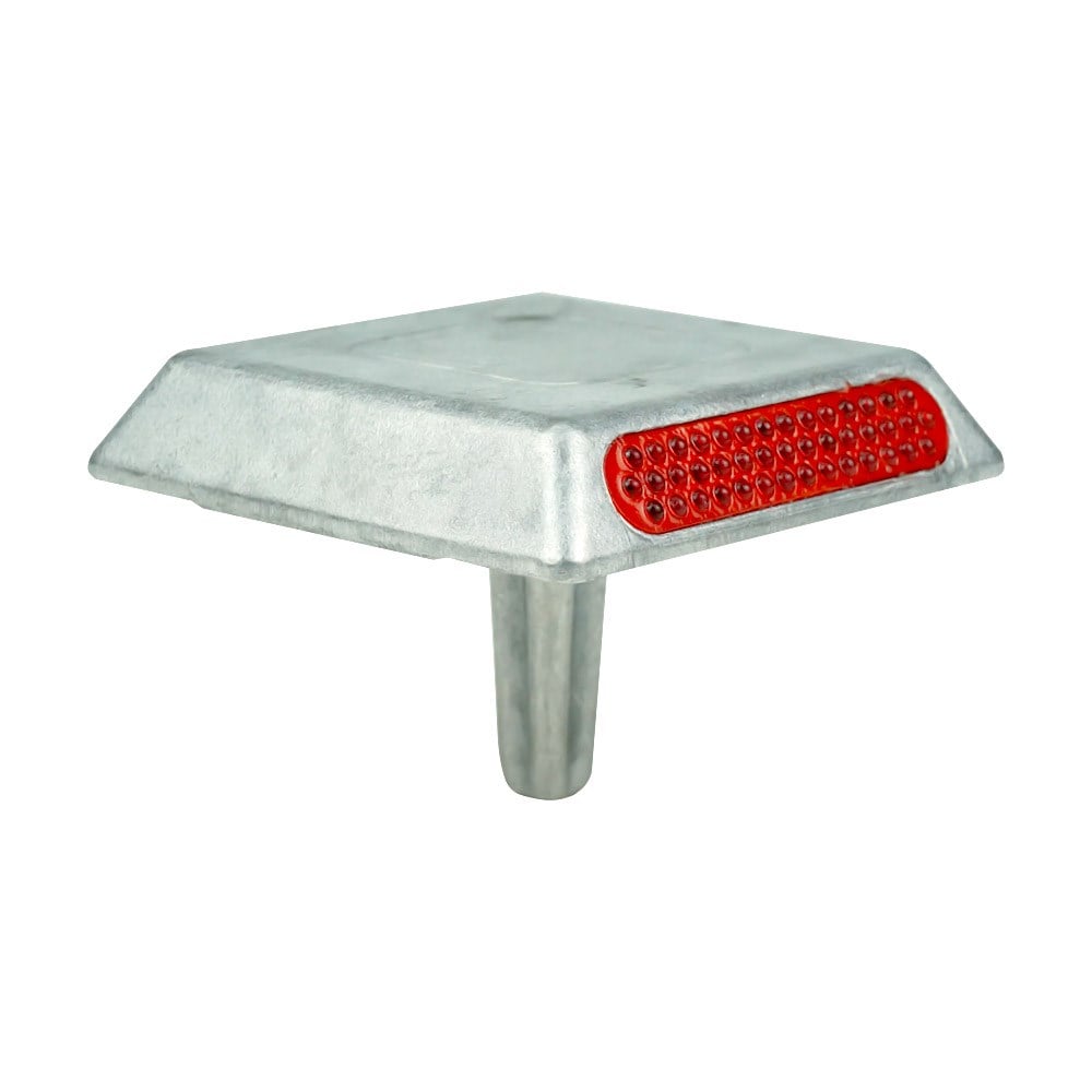 Rotlu Alüminyum Yol Butonu 10x10x2 cmYol Butonu Metal