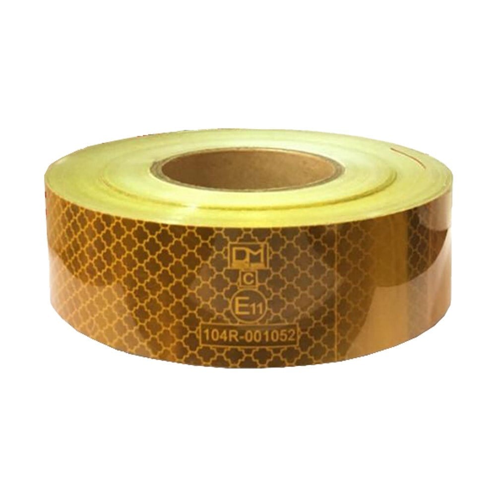 Sarı Reflektif Bant, Tüvtürk Reflektif E11 Sertifikalı 5cm x 46mtReflektif  Bant-Reflektör