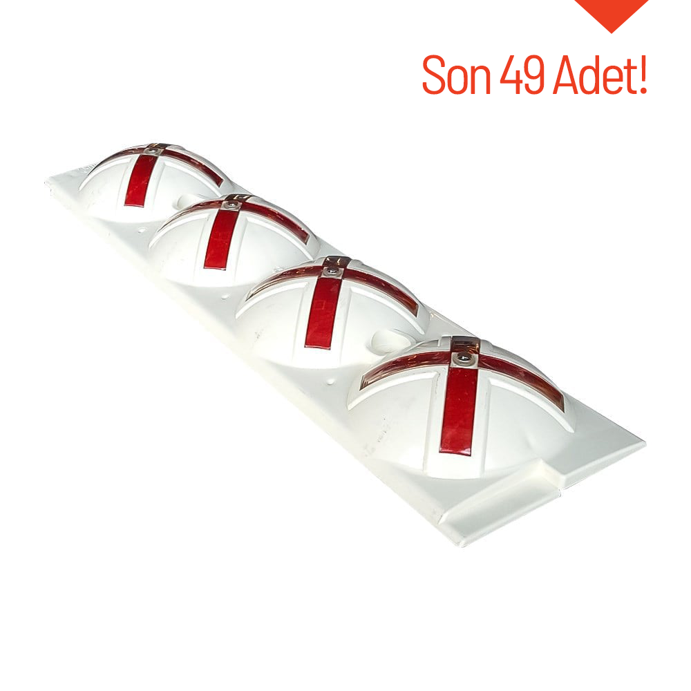 Lane Dividing Stud X WhitePlastic Lane Channelizers