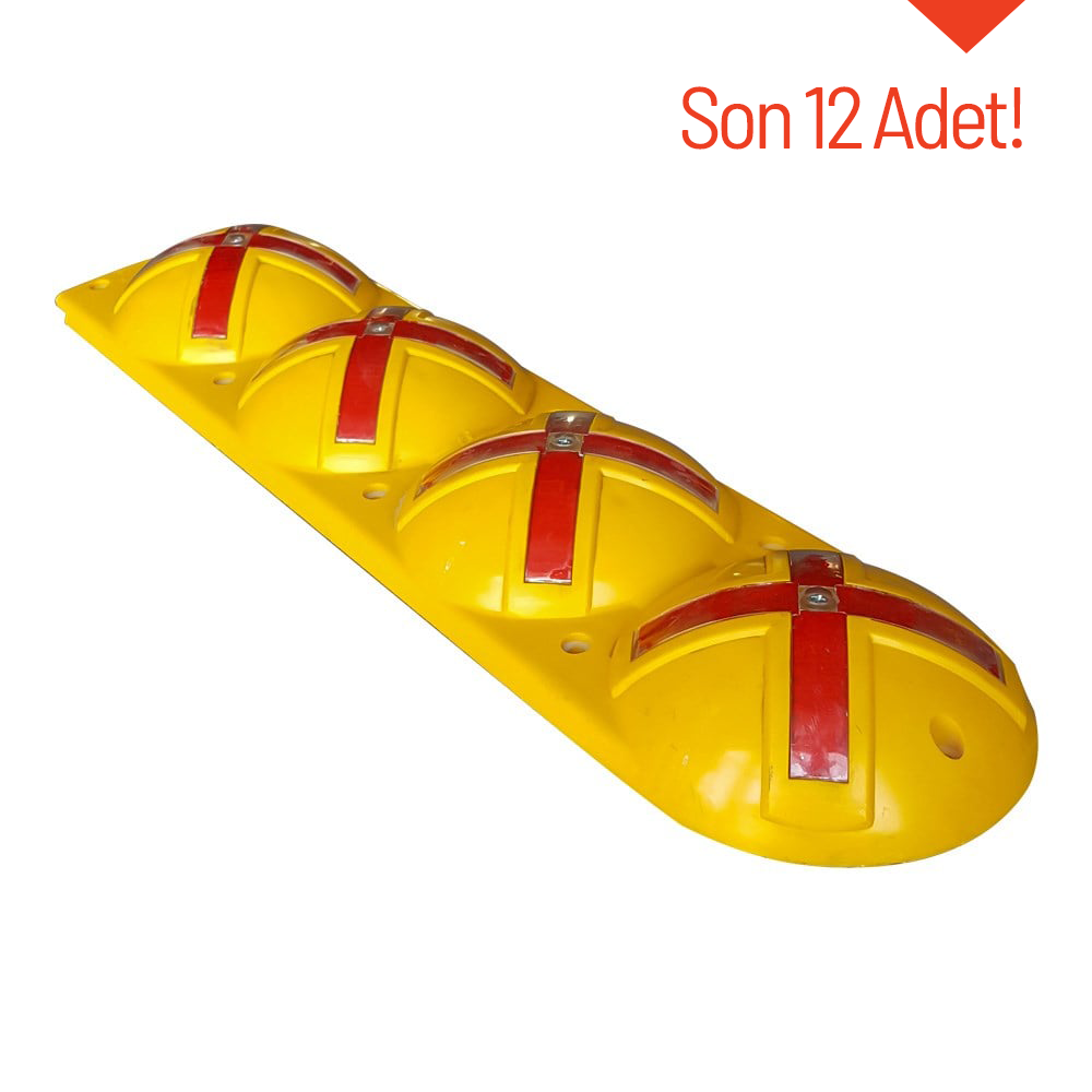 Lane Dividing Stud X Yellow