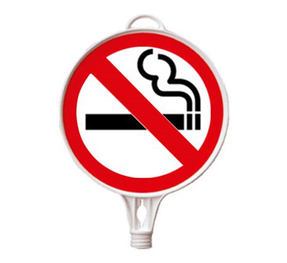 Sigara İçilmez Yuvarlak Levha Çift Taraf Baskı