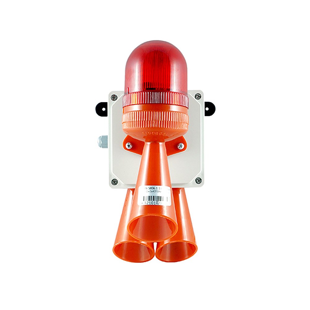 Triple Horn Electronic  SMD Multi LED Siren with 43 Sound Types