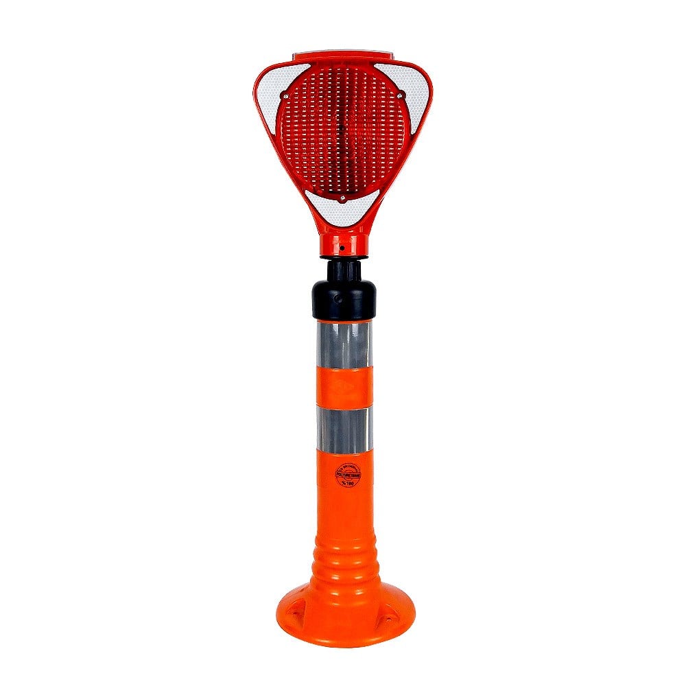 Solar  Red  Triangular Flasher-Delineator  Set
