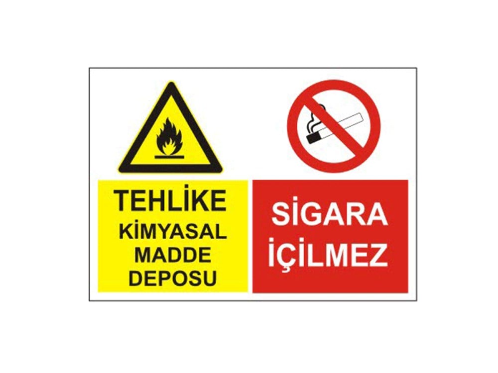 Tehlike Kimyasal Madde Deposu Sigara İçilmez