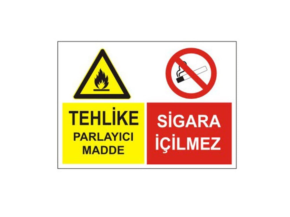 Tehlikeli Parlayıcı Madde Levhası