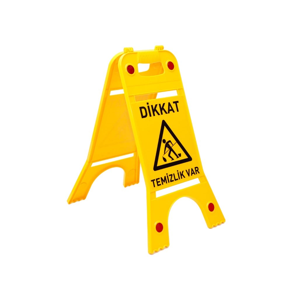 '' Caution Cleaning in Progress'' Signboard 24,5 x 62 cm