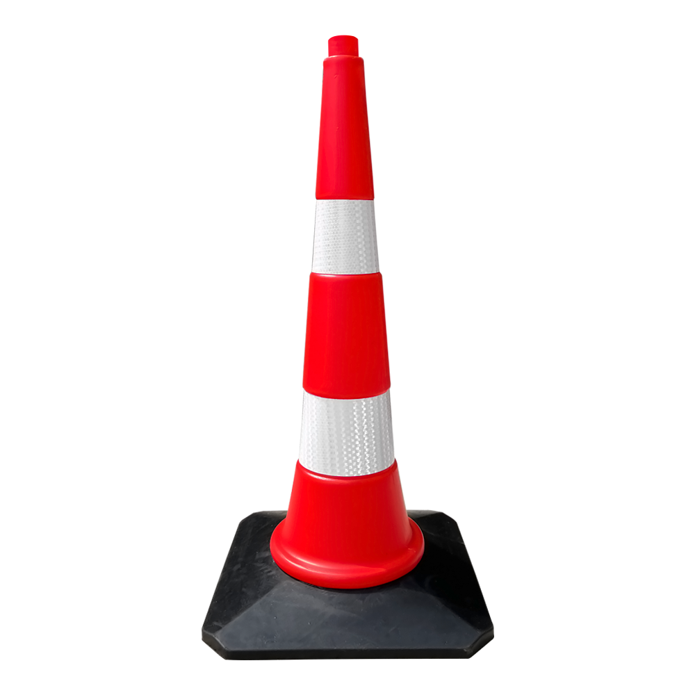 Trafik ve Reklam Konisi 75 cm, Kauçuk Tabanlı (HDPE) Trafik DubasıTrafik Konisi PVC 75 cm