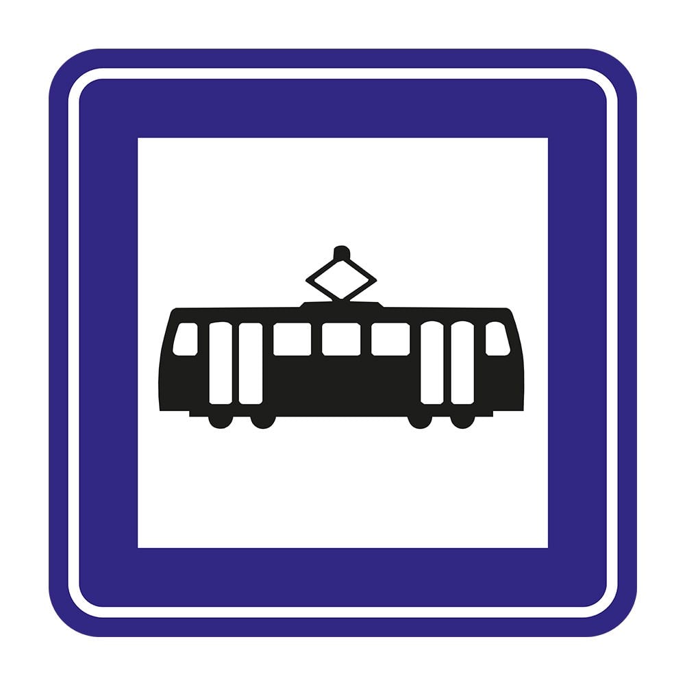 Tramvay Durağı Levhası B-59Bilgi İşaretleri