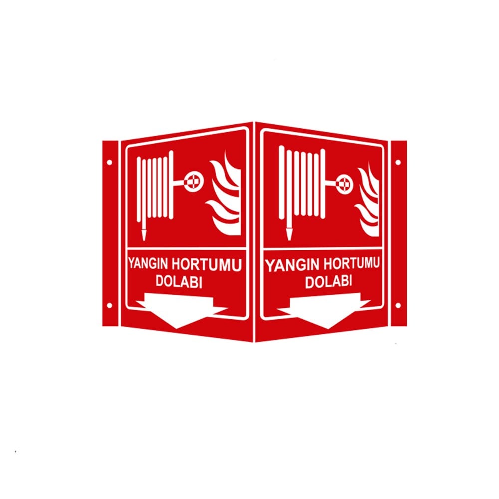 Yangın Hortumu Dolabı Panoromik Levha 35 x 56 cm