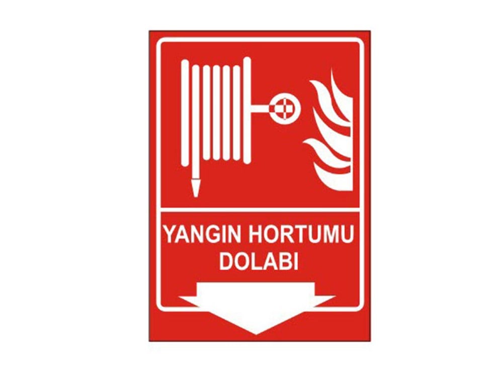 Yangın Hortumu Dolabı Levhası
