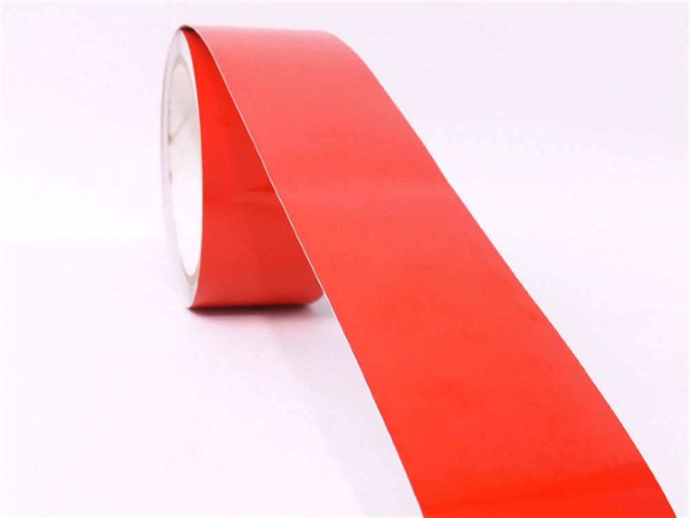 Kırmızı Reflektif Bant, Reflektif Şerit 5 cm x 10 m, İşaretleme Bandı,  Emniyet Şeridi