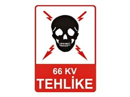 66 KV Tehlike Levhası