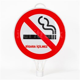 Sigara İçilmez Uyarı Levhalı Delinatör Seti