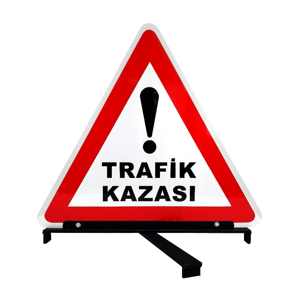 Üçgen Ayaklı Trafik Levhası - Trafik KazasıKontrol Noktası Ürünleri