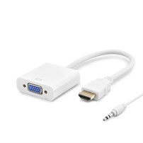 HADRON HDX2019(4105) ÇEVİRİCİ HDMI TO VGA + SESLI