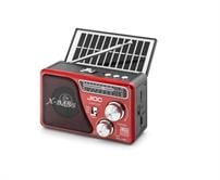 JIOC H531UTS Nostaljik FM Radyo USB TF Solar Şarjlı El Fenerli Kamp Hoparlörü