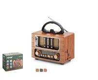 NNS NS6638BT Bluetooth Nostaljik FM Radyo TWS USB TF Taşınabilir Hoparlör