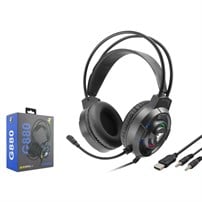 NODAR G880 2x 3.5 mm USB RGB Aydınlatmalı Over-Ear Mikrofonlu Gaming Kulaklık Siyah