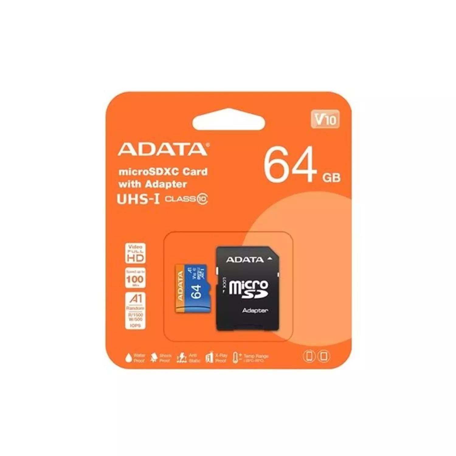 ADATA PREMIER HAFIZA KARTI MICRO SD 64GB SİYAH